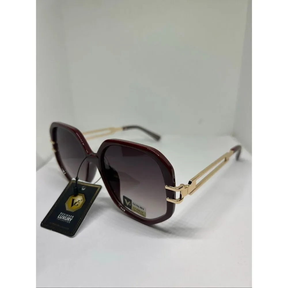 VG Designer Luxury Square Sunglasses NWT UV400 Protection